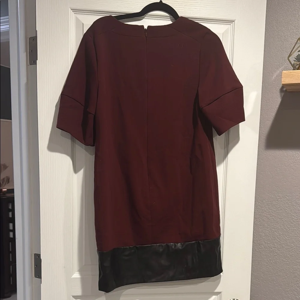 Banana Republic Burgundy and Black Mini Dress